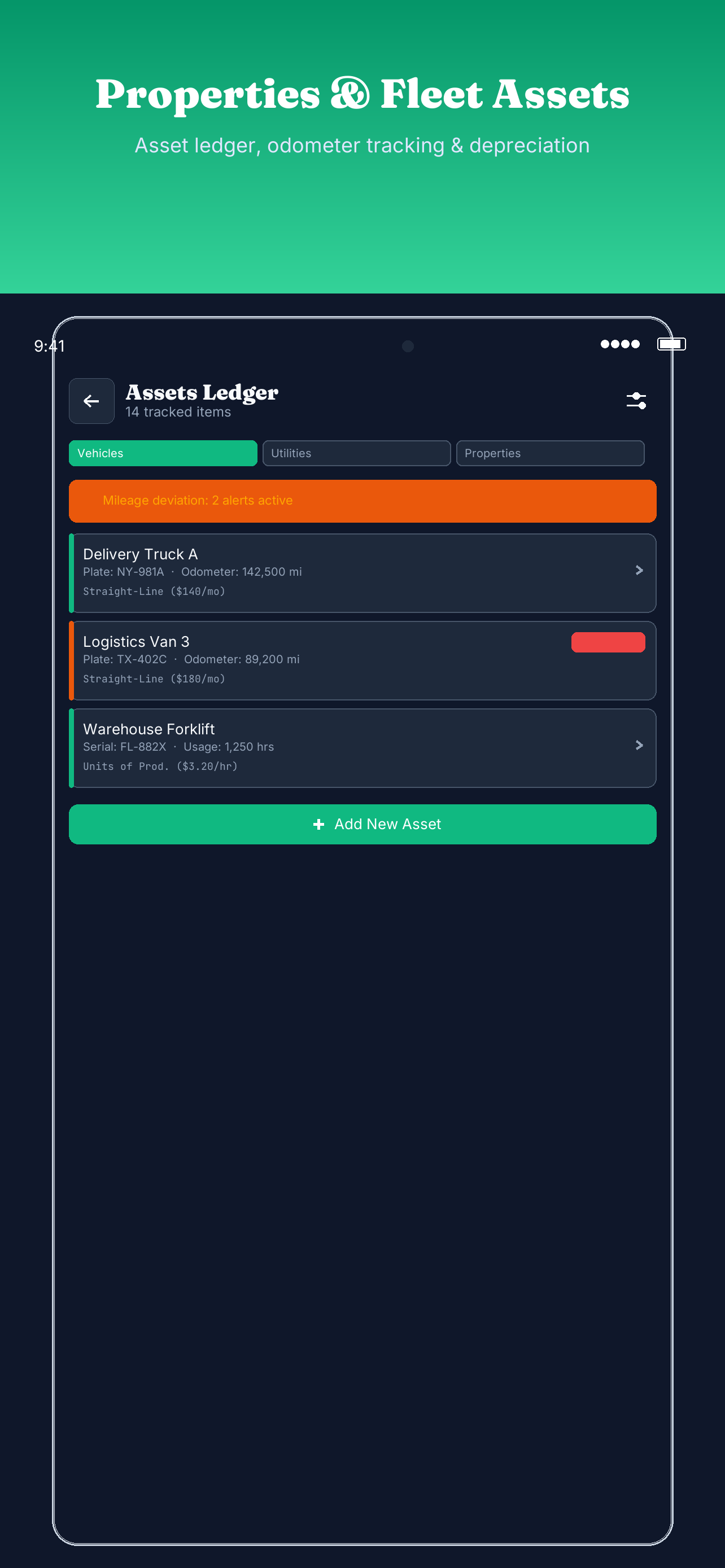 Multi-Asset Ledger View